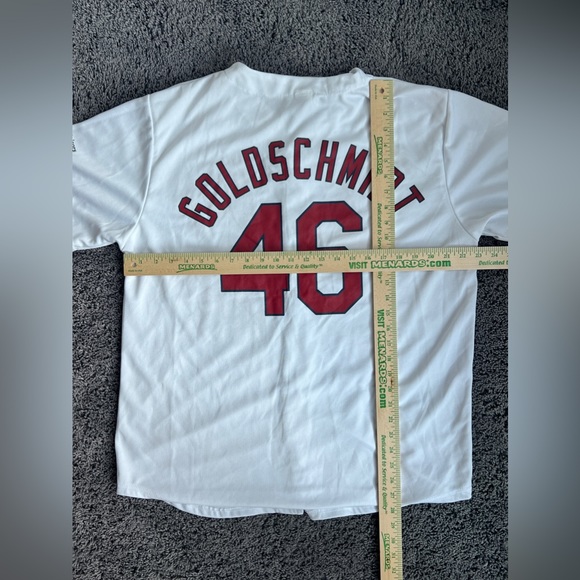 Paul Goldschmidt St Louis Cardinals Jersey SGA White Short Sleeve Men XL - Picture 6 of 6